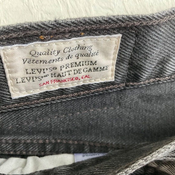 Levi’s 501 Spliced Premium Denim Jeans Black w/ Grey Size 28W 30L - Picture 12 of 16